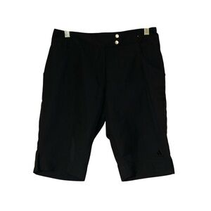 Adidas Women’s Bermuda Golf‎ Shorts Black Size Small Sporty Active